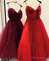 Off The Shoulder Polka Dot Tulle Midi Prom Corset Dress