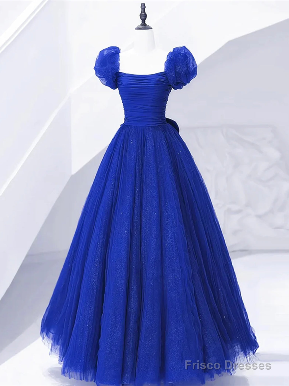 Off The Shoulder Royal Blue Long Prom Dresses, Royal Blue Long Formal Evening Dresses
