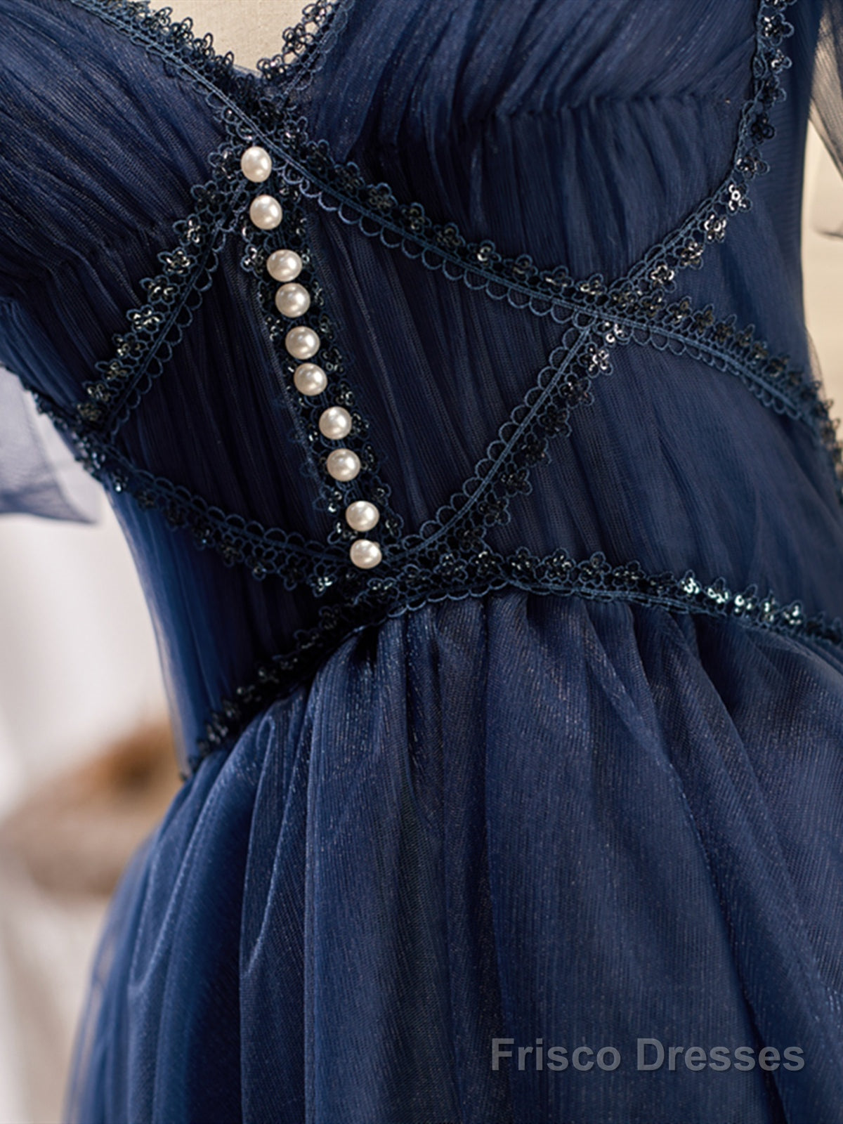Off the Shoulder Short Navy Blue Prom Dresses, Dark Blue Off Shoulder Frisco Dresses Off the Shoulder Short Navy Blue Prom Dresses, Dark Blue Off Shoulder Frisco Dresses