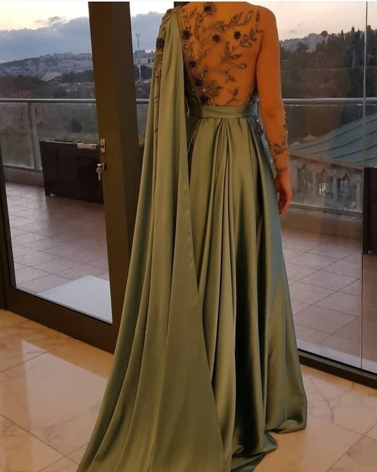 One Shoulder Beading Evening Dresses Prom Party Dress