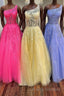 One Shoulder Lace Long Formal Prom Dresses, Lace Formal Evening Dresses