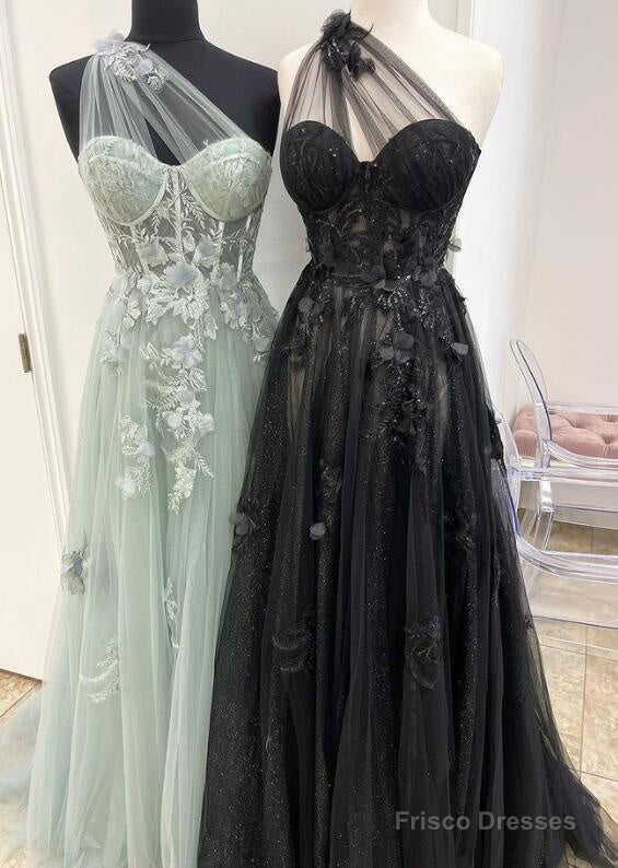 One Shoulder Prom Dresses Long, Sexy Graduation School Party Gown Secondary image