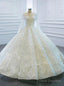 Online Store White Ball Gown Lace Appliques Long Sleeve Beading Wedding Dress