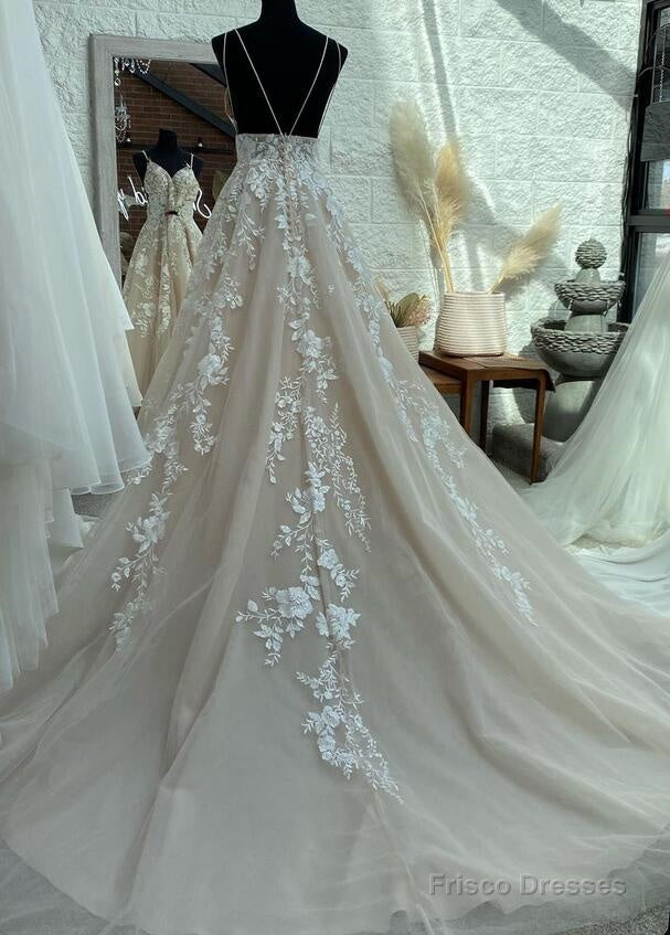 Open Back A-Line Wedding Dress, Bridal Gown ,Dresses For Brides Secondary image