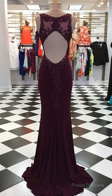Open Back Mermaid Long Prom Dress,Prom Dresses,Pageant Dress,Evening Dress,Ball Dance Dresses,Graduation School Party Gown