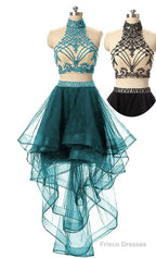 Orange 2 Pieces Homecoming Dress