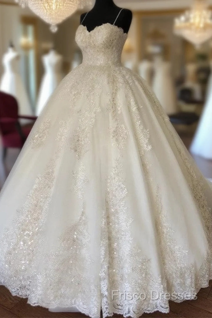Organza And Tulle Sweetheart Lace Appliques Ballgowns Wedding Dress Main image