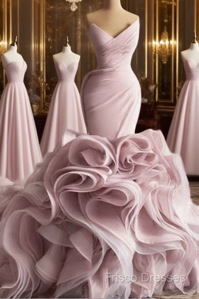 Organza Mermaid Wedding Dress Formal Prom Formal Gown Main image