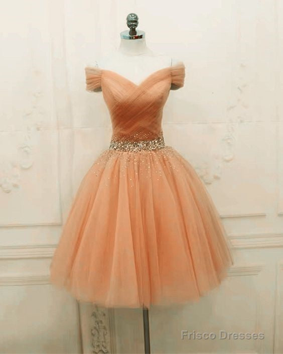 Peach Homecoming Dresses Main image