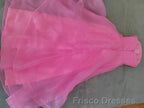 Pink Formal Prom Dresses Tulle Evening Gown Strapless Ruffles A-line Simple Formal Prom Dresses For Teens