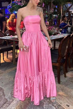 Pink Prom Dress Women Sexy Dresses Elegant Party Dress