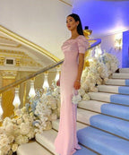 Pink Prom Dresses Women Formal Party Evening Gown