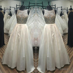 Pink Satin Ball Gowns Prom Dresses Crystal Beaded  Luxury Evening Gowns