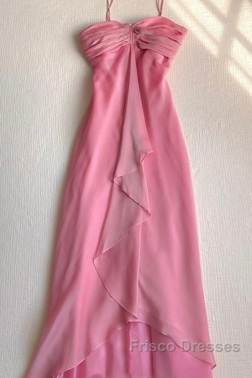 Pink Sheath Long Formal Prom Dress Sweet Formal Party Dress Secondary image