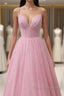 Pink Shinning Formal Prom Dress, Homecoming Dress ,Formal Dress, Evening Dress, Dance Dress, Graduation Party Dress