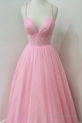Pink Shinning Prom Dress, Homecoming Dress ,Formal Dress, Evening Dress, Dance Dresses, Graduation Party Dress