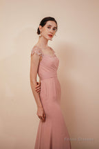 Side Split Mermaid Long Open Back Prom Dresses