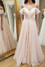 Pink sweetheart neck tulle long Formal Prom Dresses, pink evening Dresses