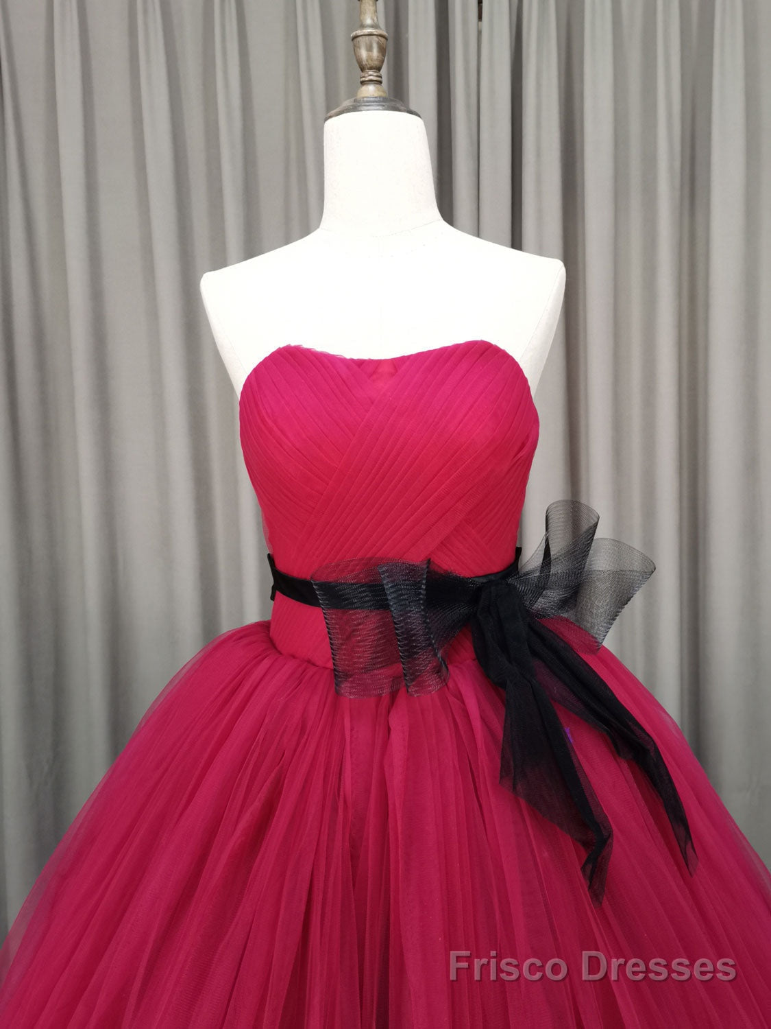 Pink Sweetheart Neck Tulle Long Prom Dress Pink Tulle Formal Sweet 16 Dress