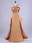 Plus Size Bling Bling Beading Top Gold Prom Dresses Long Mermaid