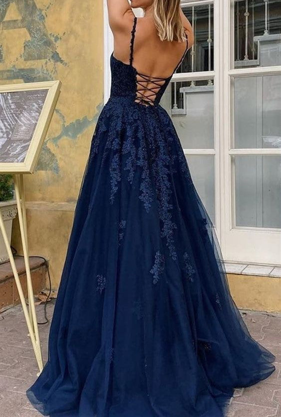 Popular Long Prom Dresses, Stylish Lace Prom Dresses,Modest New Prom Dresses Secondary image