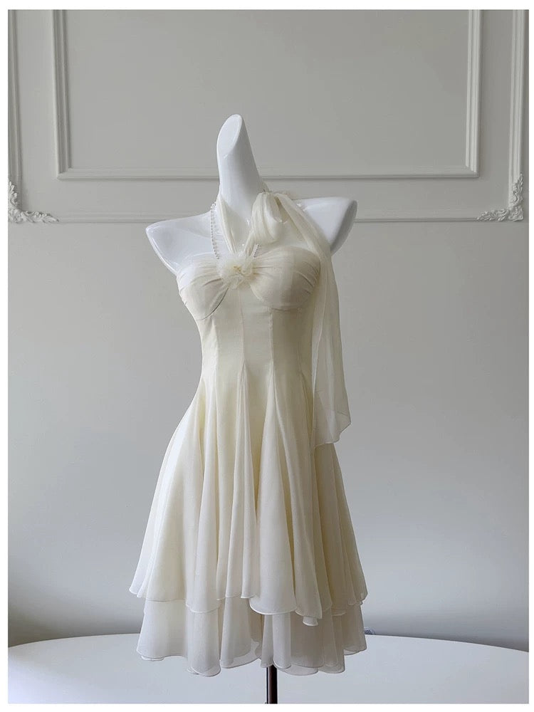Pretty A Line Halter Chiffon Short 8Th Grade Homecoming Dress Summer Middle School Hoco Dresses Cocktail Dress Birthday Outfits Secondary image