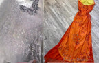 Pretty A Line Halter Tulle Long Prom Dresses Formal Evening Dresses