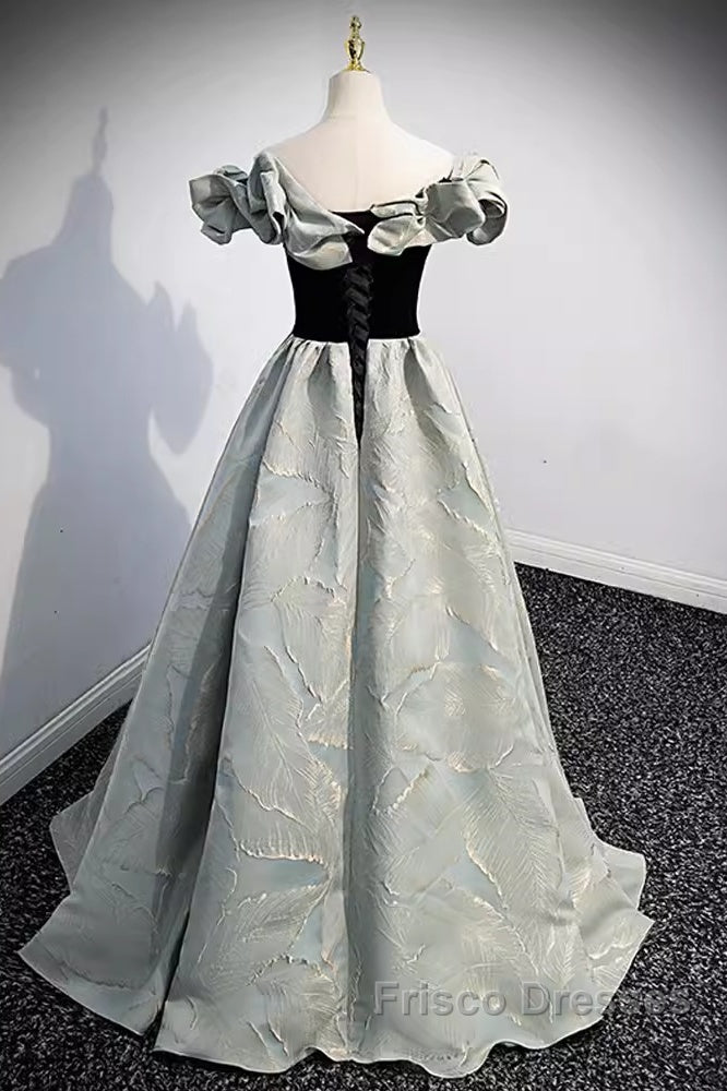 Pretty A Line Off The Shoulder Satin Long Evening Party Dress Formal Prom Dress