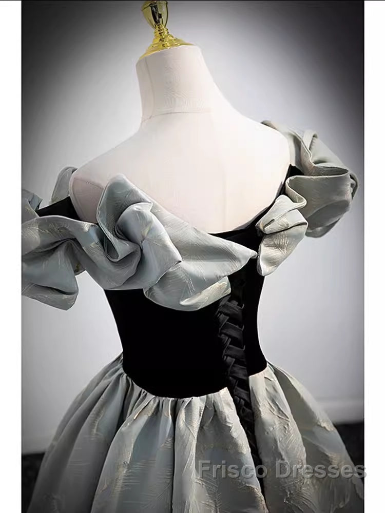 Pretty A Line Off The Shoulder Satin Long Evening Party Dress Formal Prom Dress