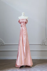 Pretty A Line Off The Shoulder Sequin Pink Long Prom Dresses Evening Gowns