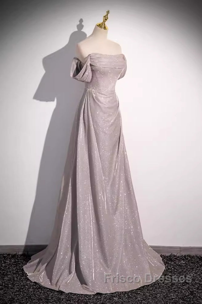 Pretty A Line Square Neckline Sleeveless Long Evening Party Dress Pink Formal Prom Dress