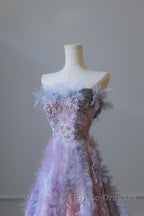 Pretty A Line Sweetheart Tulle Long Formal Prom Dress Evening Gowns