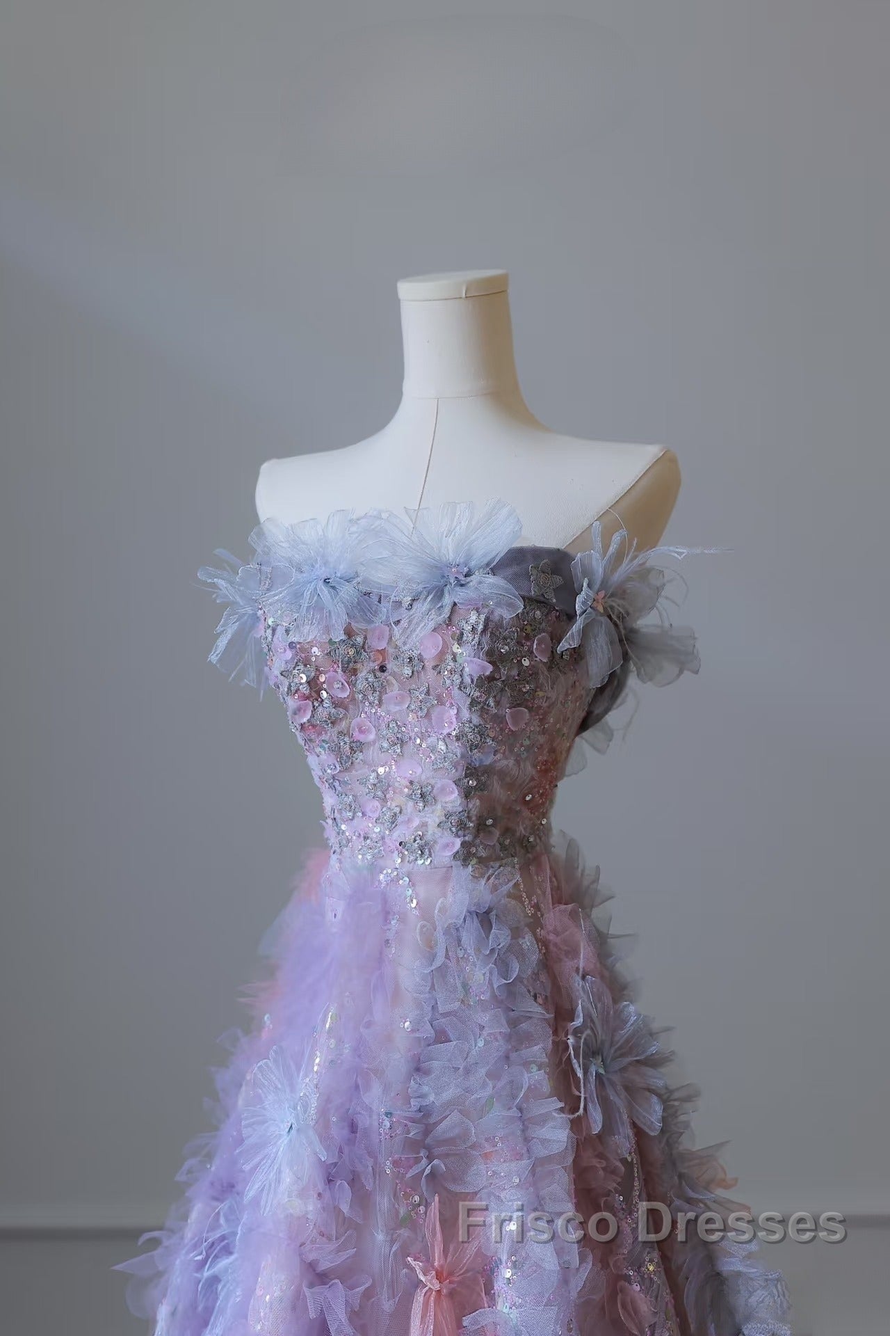 Pretty A Line Sweetheart Tulle Long Formal Prom Dress Evening Gowns