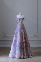 Pretty A Line Sweetheart Tulle Long Formal Prom Dress Evening Gowns