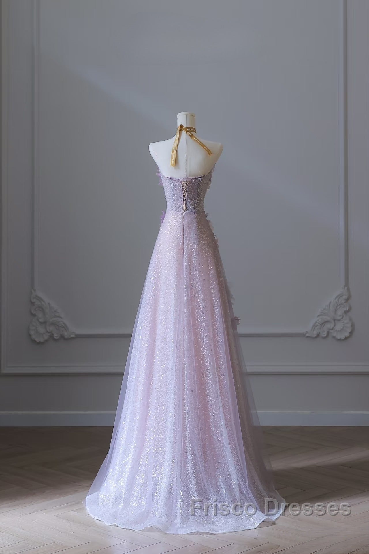 Pretty Ball Gown Sweetheart Pink Floral Tulle Long Formal Prom Dress Evening Gowns