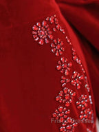 Pretty Mermaid Off The Shoulder Burgundy Satin Long Evening Dress Formal Prom Dress
