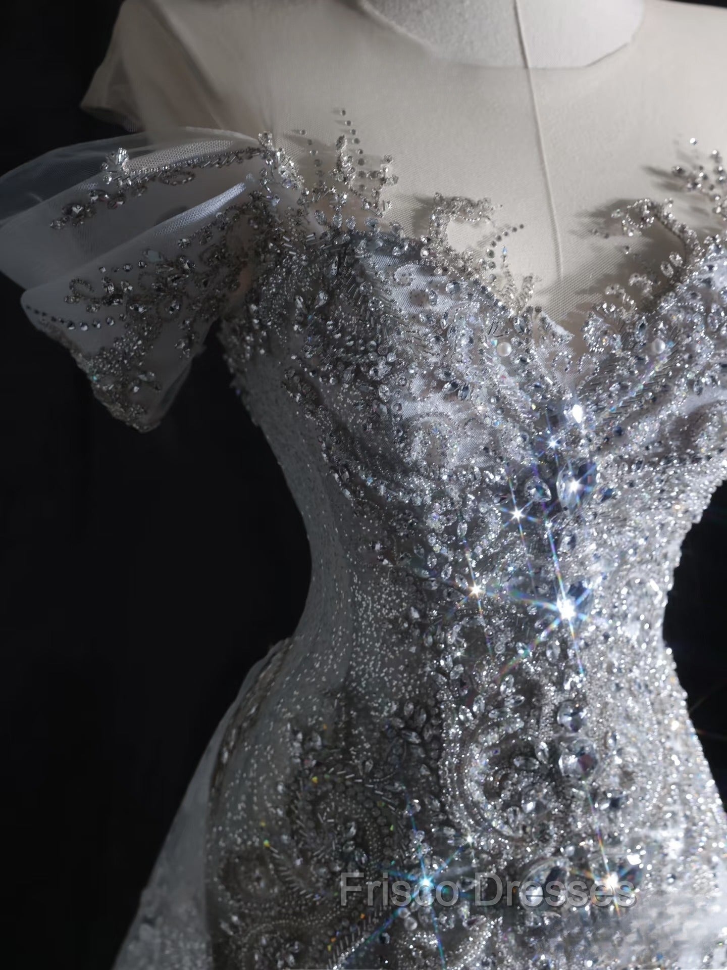 Pretty Mermaid Off The Shoulder Silver Beads Long Formal Prom Dress Formal Evening Dress