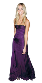 Pretty Mermaid Strapless Navy Blue Prom Dresses With Ruffle Long Evening Party Dress