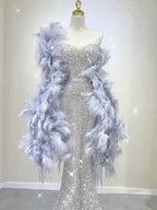 Pretty Mermaid Sweetheart Sequin Long Evening Dress Prom Dresses Birthday Outfits