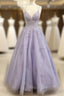 Pretty Formal Prom Dress, Purple Formal Prom Dress, Light purple Formal Prom Dress
