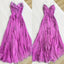 Pretty Spaghetti Straps V-Neck Beaded Backless Prom Dresses Party Dresses