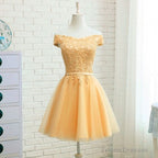 Princess A-Line Party Dress Lace Up Back Homecoming Dress