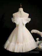 Princess Ivory Hoco Dress Short Homecoming Dress