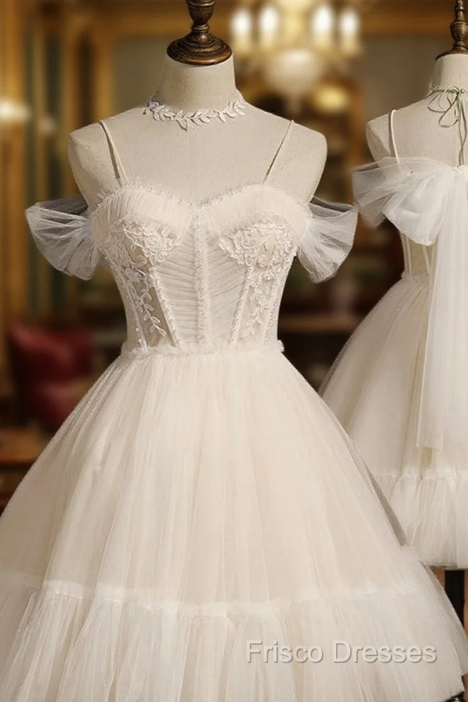 Princess Ivory Hoco Dress Short Homecoming Dress Main image