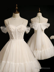 Princess Ivory Hoco Dress Short Homecoming Dresses