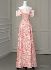 Princess Pink Tulle Sequins Strapless Prom Dress