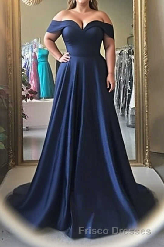 Simple Off The Shoulder Long Ball Gowns Formal Prom Dress Main image