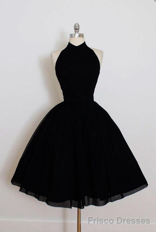 Nice Black Short Formal Prom Dresses,simple Sleeveless Pleated Mini Homecoming Dresses Main image