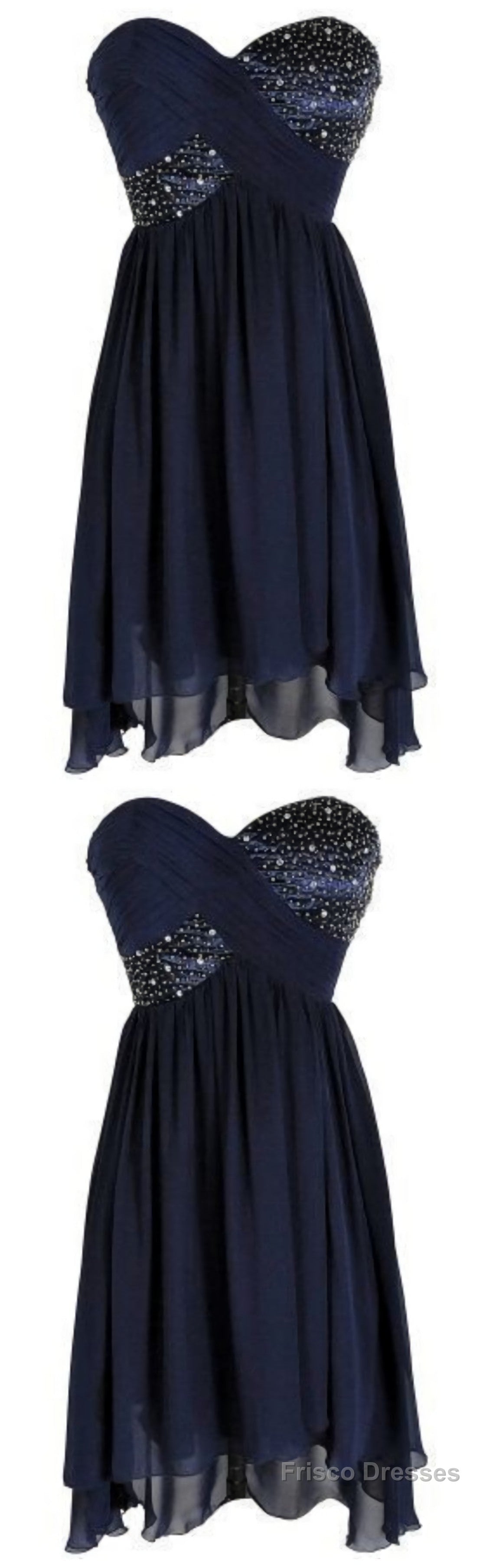 Spark Queen Short Prom Dress, Cheap Prom Dress, Beading Prom Dress, Blue Prom Dress, Cheap Homecoming Dress Secondary image