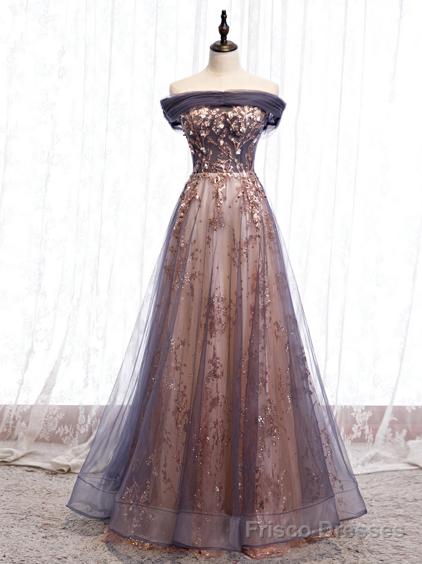 Beautiful Tulle Long A-line 2025 Party Dresses Main image